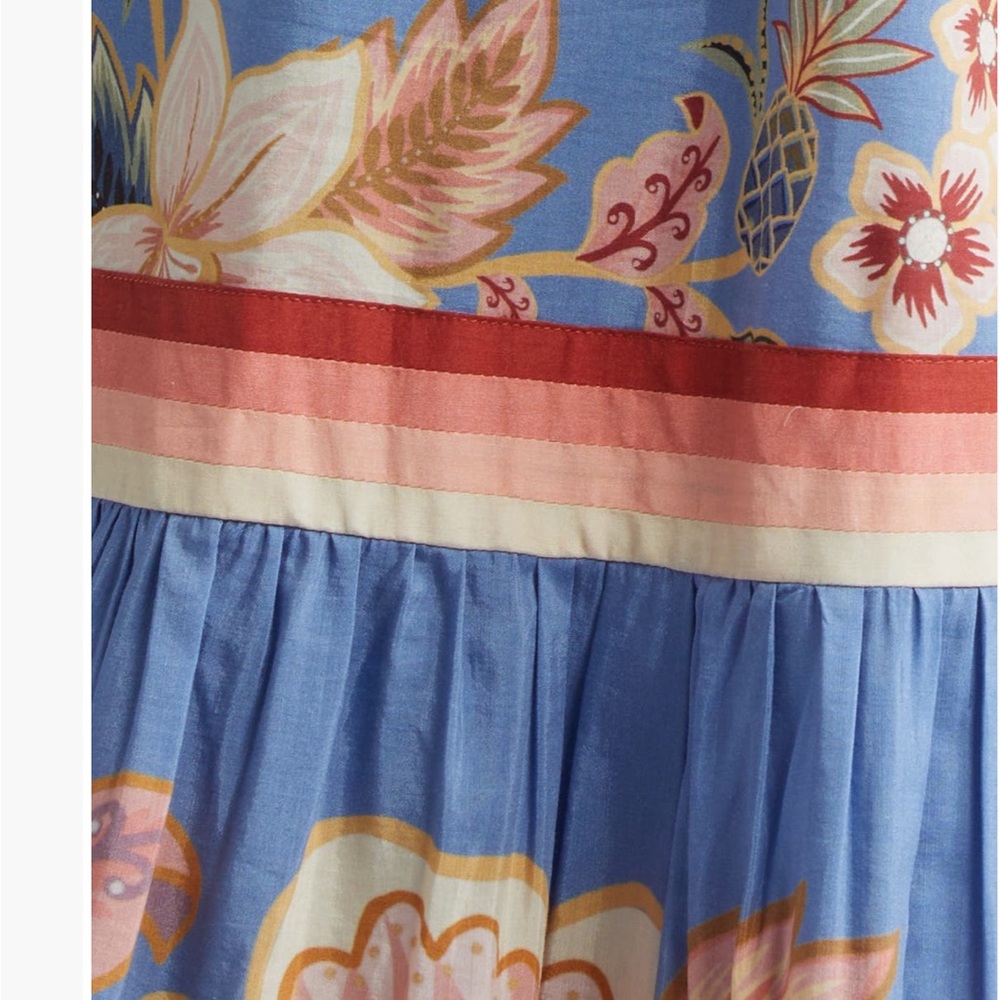Farm Rio NEW super bloom tapestry cotton blend dress - Picture 7 of 11